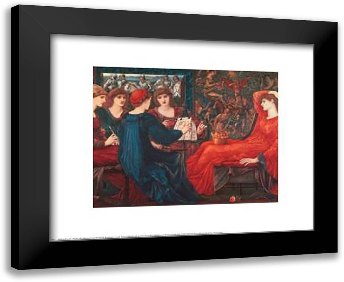 Laus Veneris 24x20 Black Modern Wood Framed Art Print Poster by Burne-Jones, Sir Edward