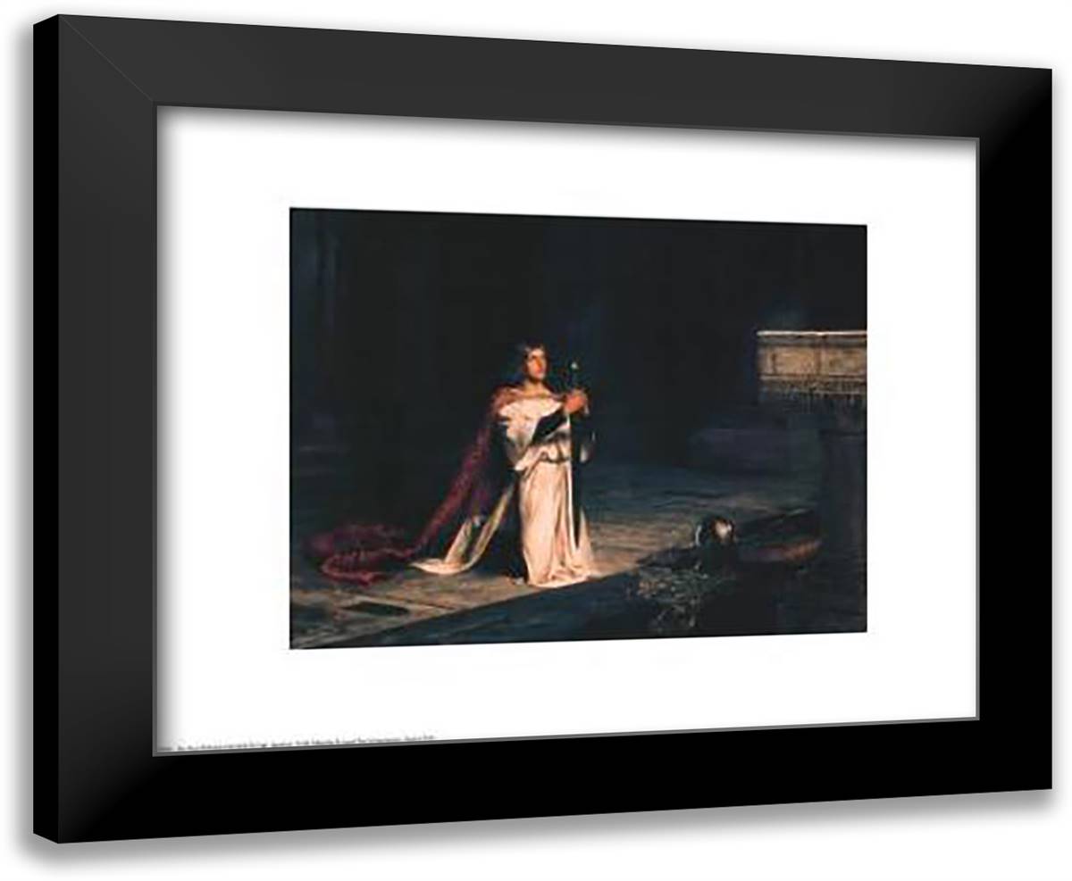 Vigil 24x20 Black Modern Wood Framed Art Print Poster by Pettie, John