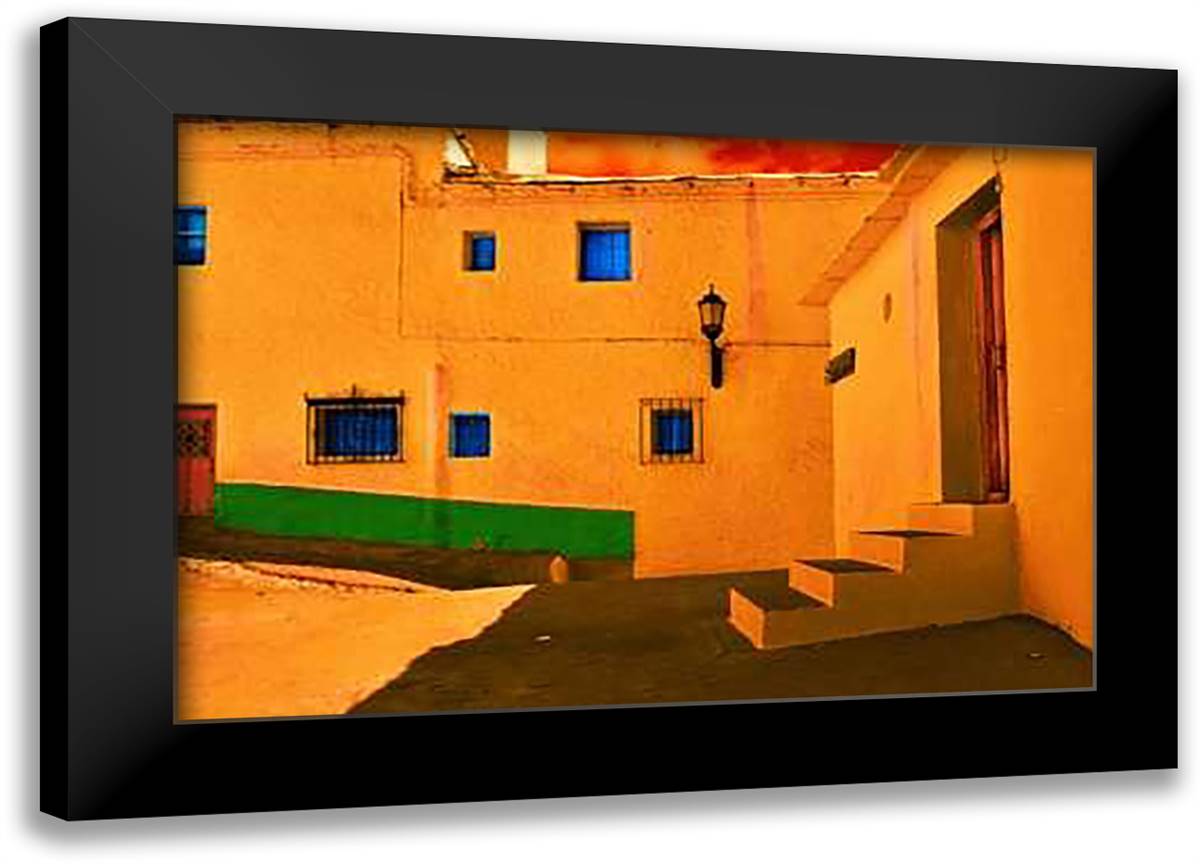 Las Alpujarras (Spain) 28x20 Black Modern Wood Framed Art Print Poster by Mabet, Ynon