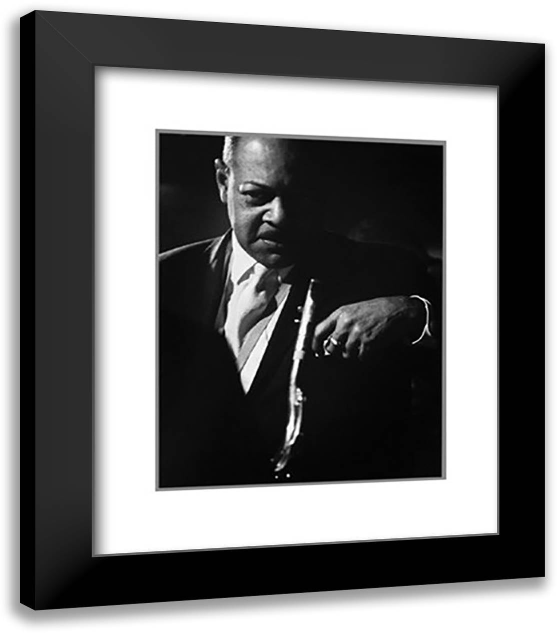 Coleman Hawkins Signed open edition 20x24 Black Modern Wood Framed Art Print Poster by Tanner, Lee