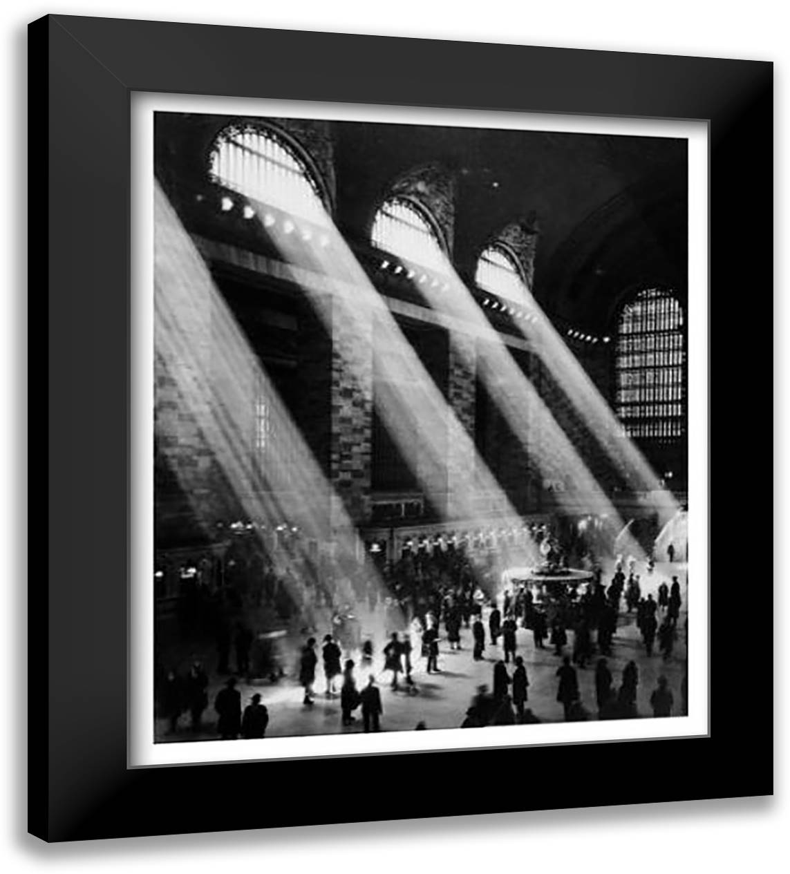Grand Central Station, NYC 15x18 Black Modern Wood Framed Art Print Poster