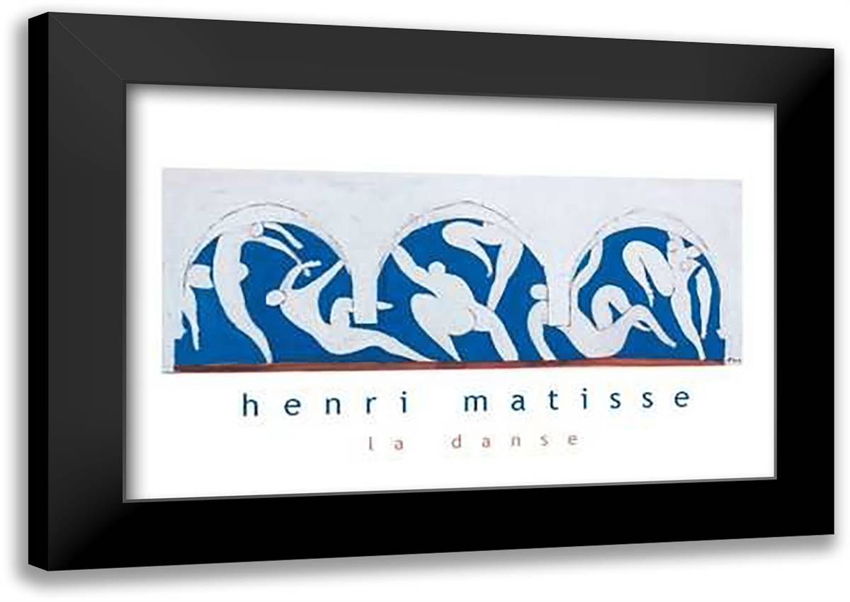 Sketch for Dance 40x28 Black Modern Wood Framed Art Print Poster by Matisse, Henri