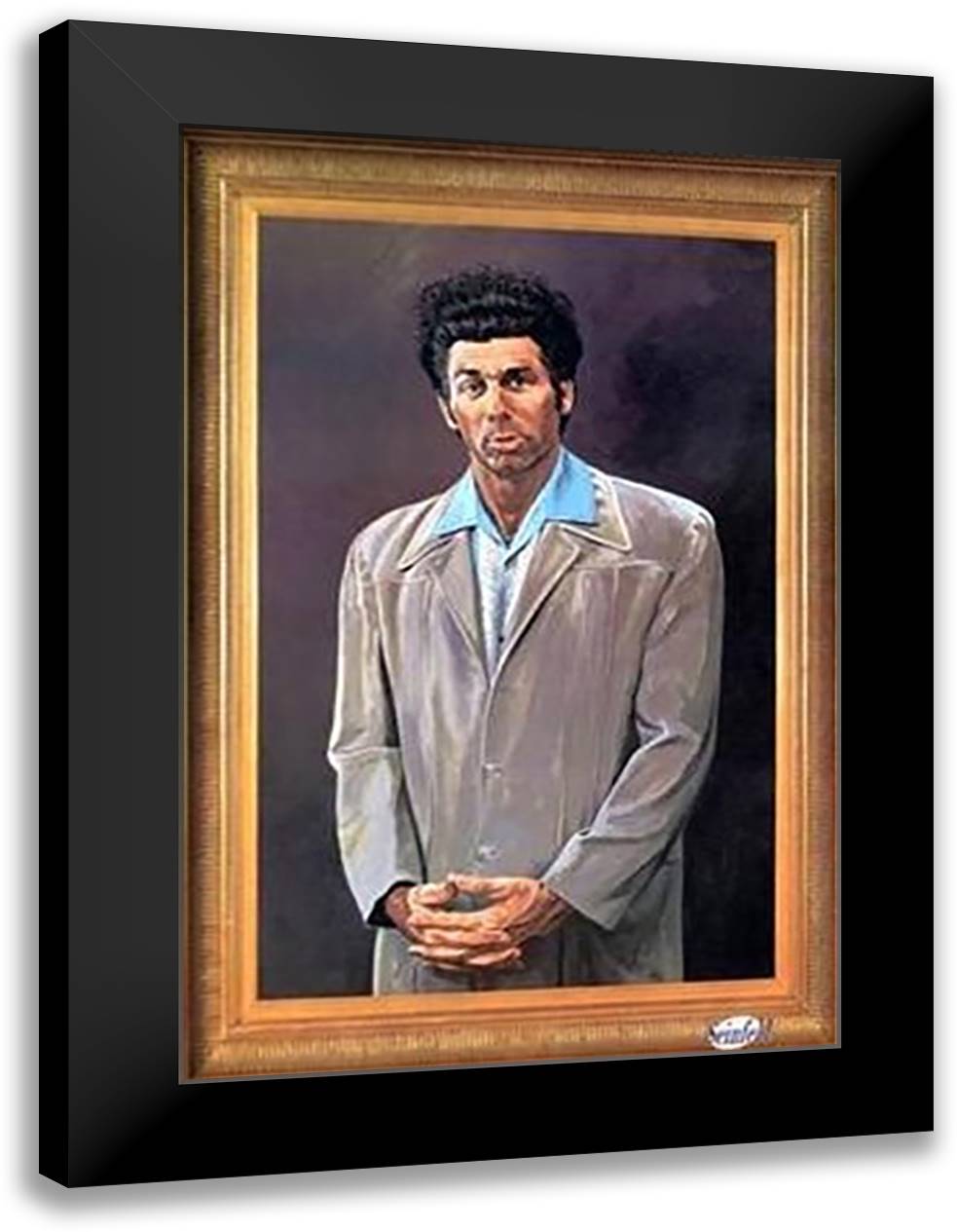 Kramer (Seinfeld) 28x40 Black Modern Wood Framed Art Print Poster by Salk, Larry