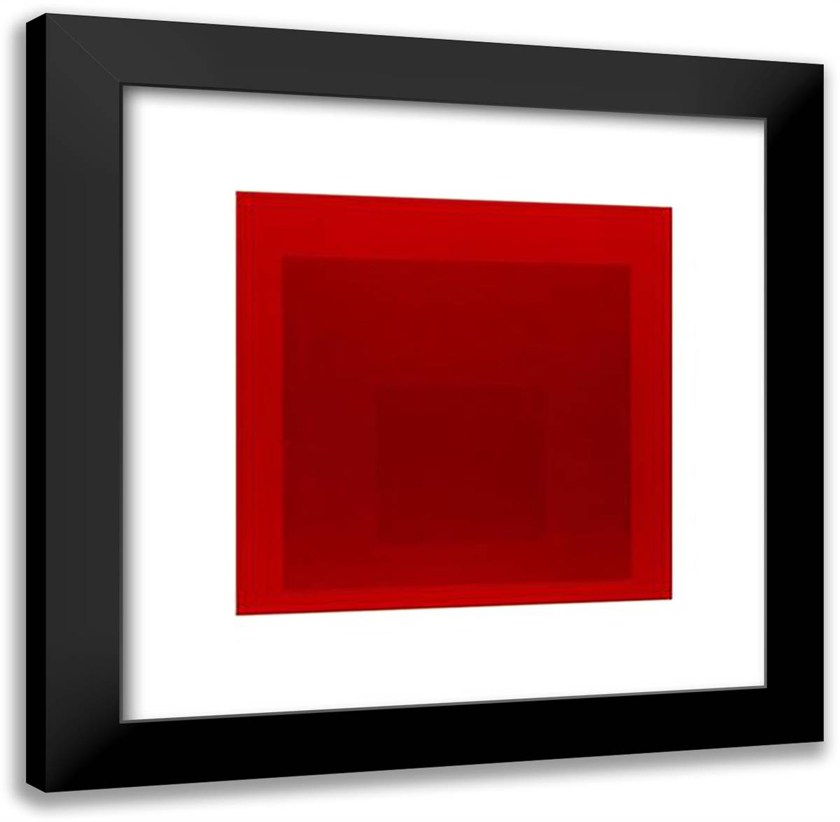 Study For Homage To The Square, 1970 20x20 Black Modern Wood Framed Art Print Poster by Albers, Josef