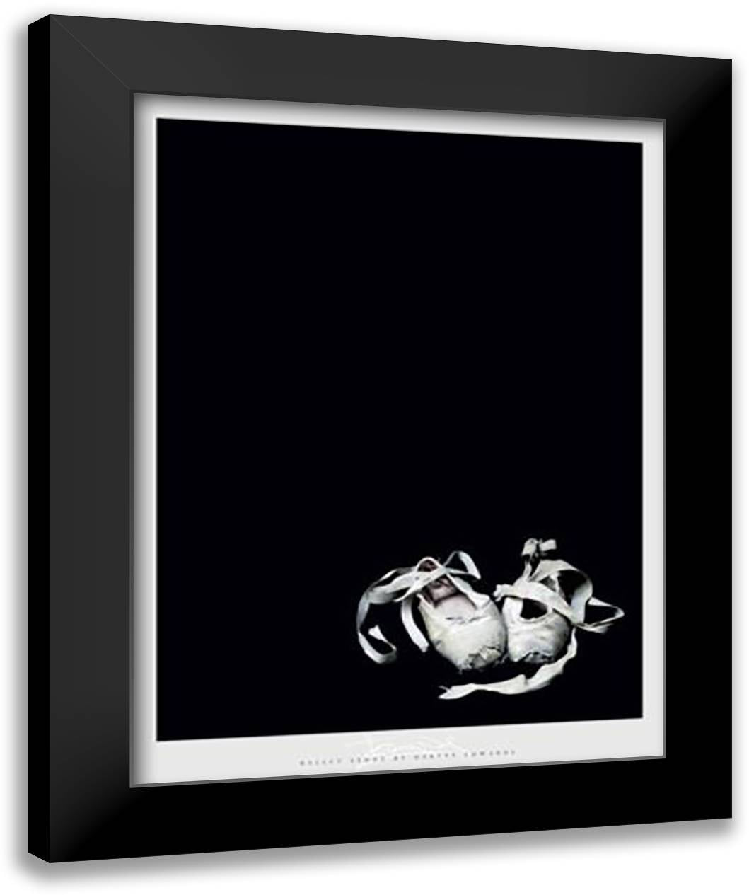 Ballet Slippers 20x24 Black Modern Wood Framed Art Print Poster by Edwards, Harvey