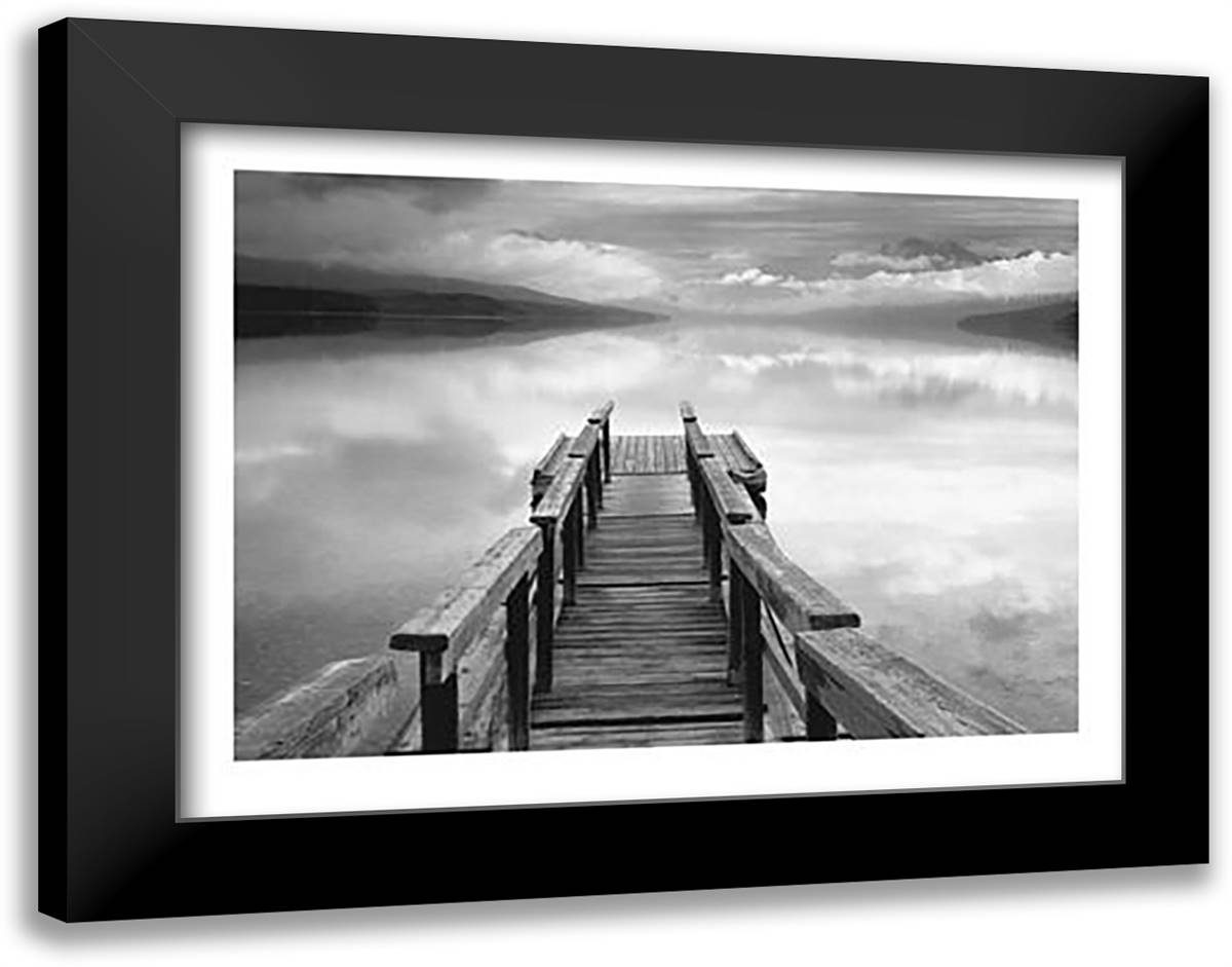 Infinity 24x20 Black Modern Wood Framed Art Print Poster by Faye, Gary