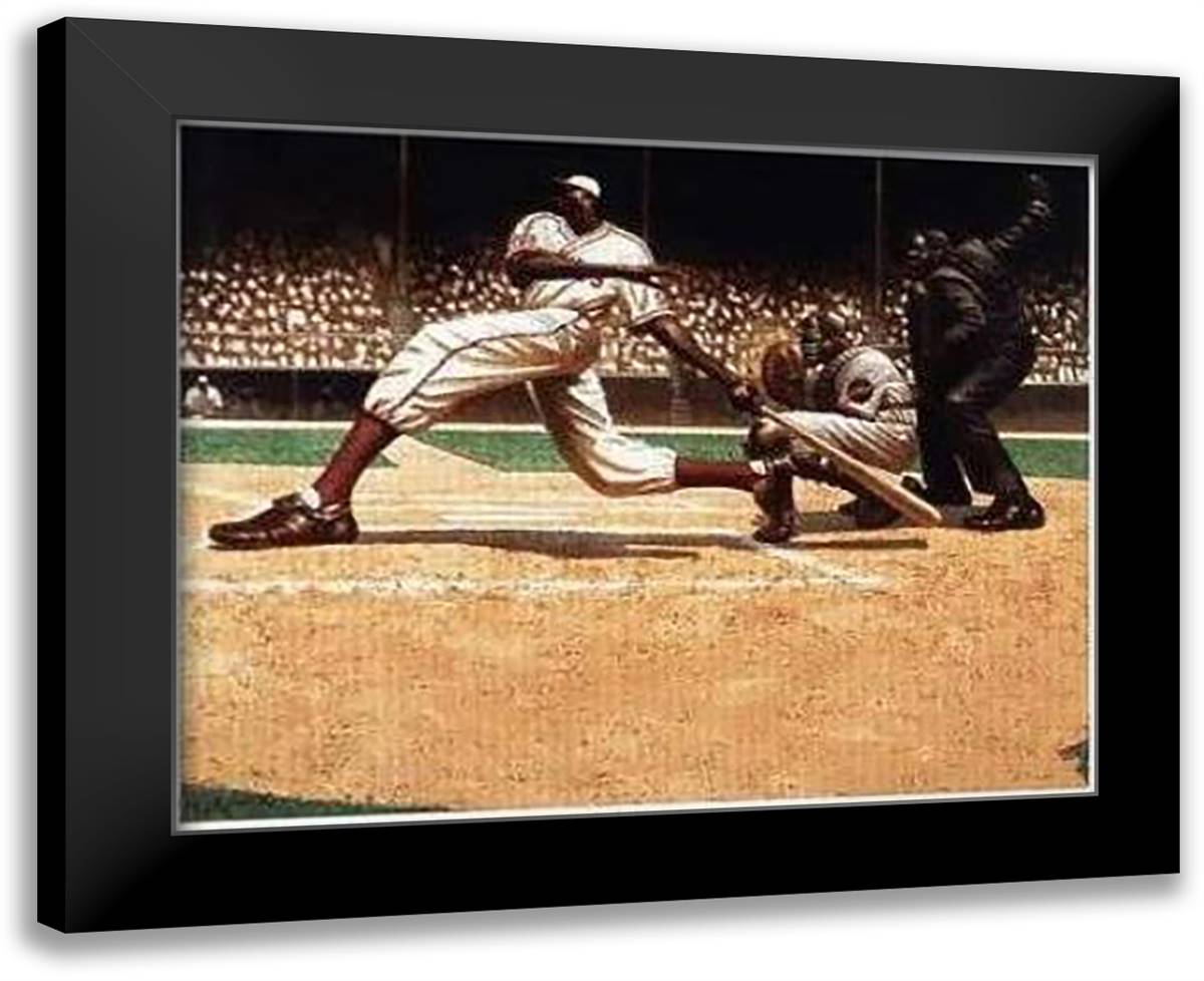 Steeerack! (Strike) (L.E.) 34x28 Black Modern Wood Framed Art Print Poster by Nelson, Kadir