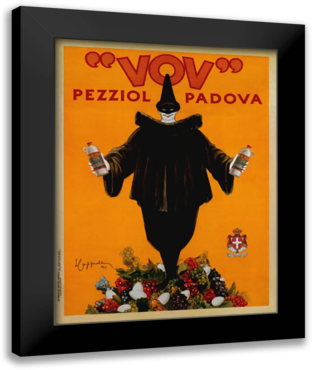Vov 1922 28x36 Black Modern Wood Framed Art Print Poster by Cappiello, Leonetto