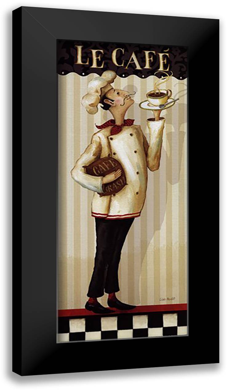Chef's Masterpiece II 12x24 Black Modern Wood Framed Art Print Poster by Audit, Lisa