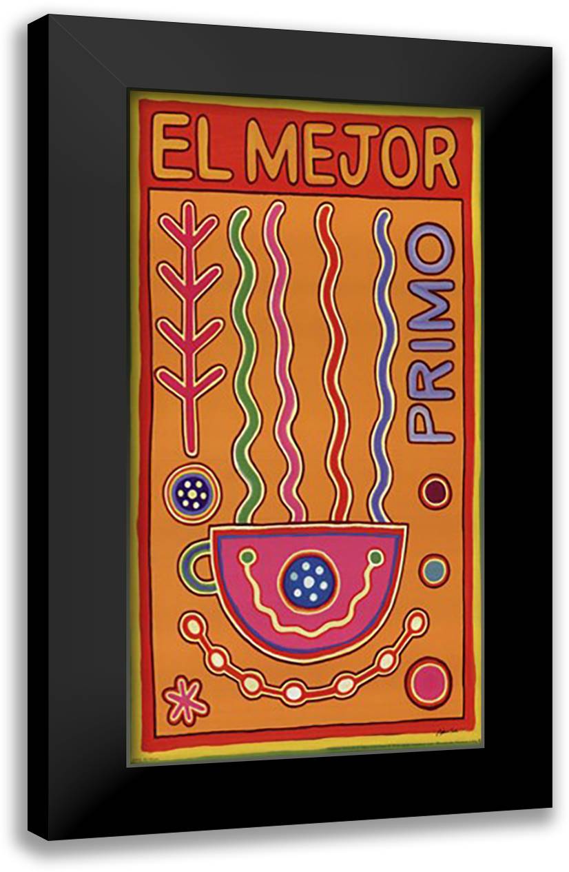 El Mejor 10x16 Black Modern Wood Framed Art Print Poster by Lee, Adam