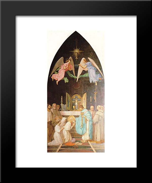 The Last Communion Of Saint Jerome 20x24 Black Modern Wood Framed Art Print Poster by Gerome, Jean Leon