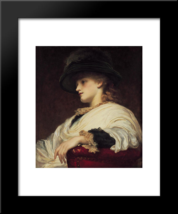 Phoebe 20x24 Black Modern Wood Framed Art Print Poster by Leighton, Frederic