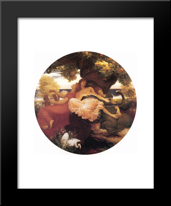 The Garden Of The Hesperides 20x24 Black Modern Wood Framed Art Print Poster by Leighton, Frederic