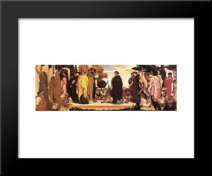 The Syracusan Bride 20x24 Black Modern Wood Framed Art Print Poster by Leighton, Frederic