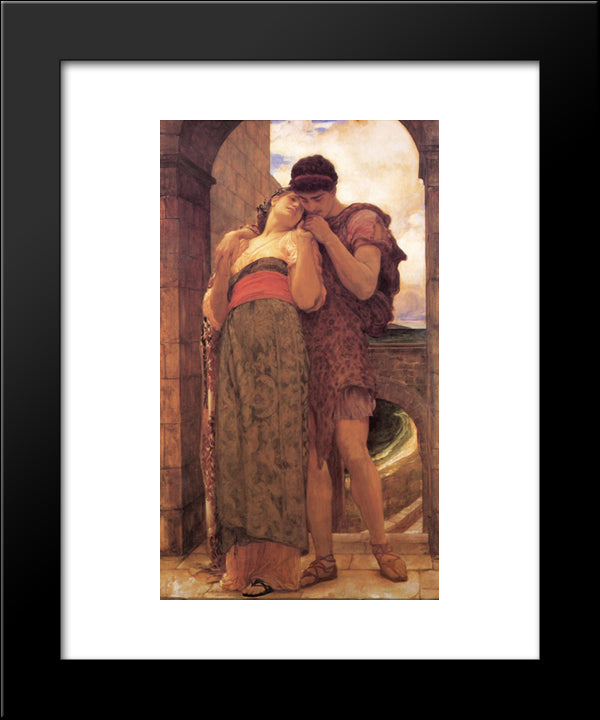Wedded 20x24 Black Modern Wood Framed Art Print Poster by Leighton, Frederic