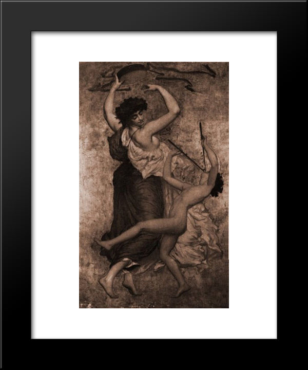 Study 20x24 Black Modern Wood Framed Art Print Poster by Leighton, Frederic