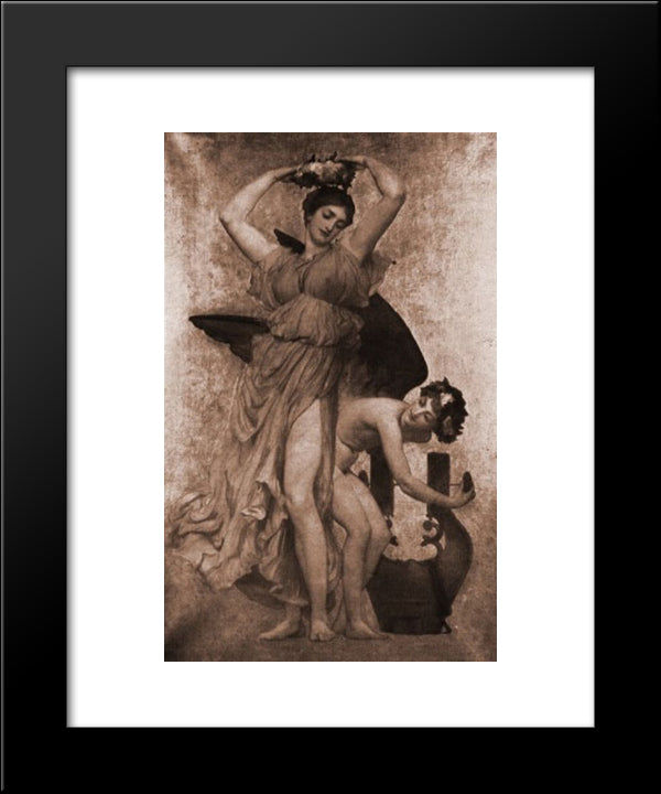 Study Ii 20x24 Black Modern Wood Framed Art Print Poster by Leighton, Frederic