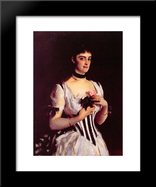 Mrs Wilton Phips 20x24 Black Modern Wood Framed Art Print Poster by Sargent, John Singer