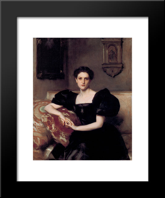 Elizabeth Winthrop Chanler 20x24 Black Modern Wood Framed Art Print Poster by Sargent, John Singer