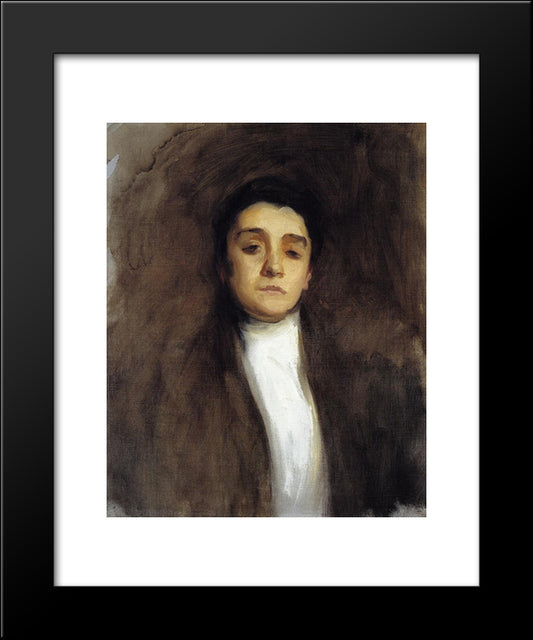 Eleanora Duse 20x24 Black Modern Wood Framed Art Print Poster by Sargent, John Singer