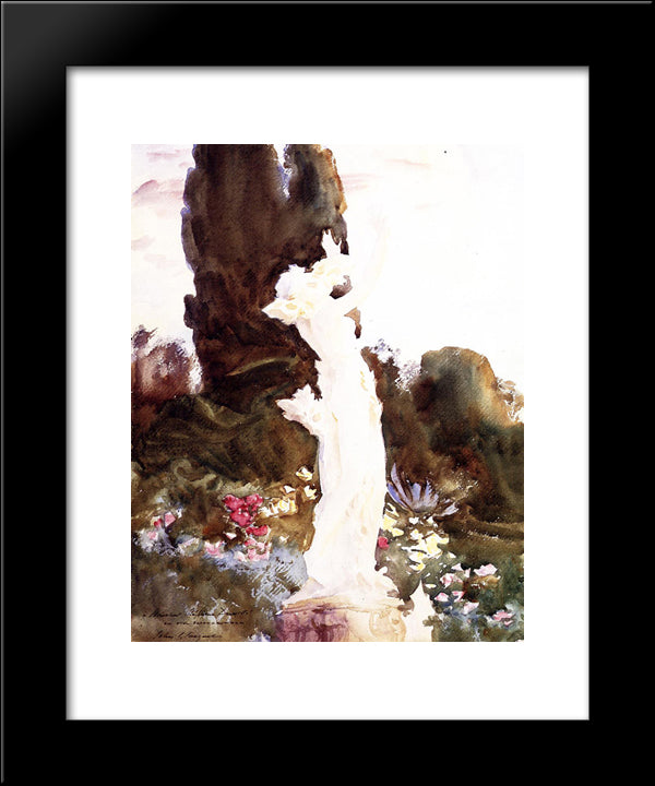 Garden Fantasy 20x24 Black Modern Wood Framed Art Print Poster by Sargent, John Singer
