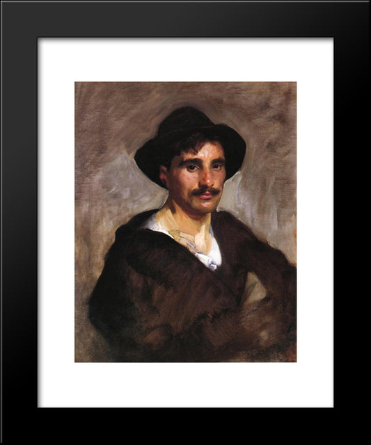 Gondolier 20x24 Black Modern Wood Framed Art Print Poster by Sargent, John Singer