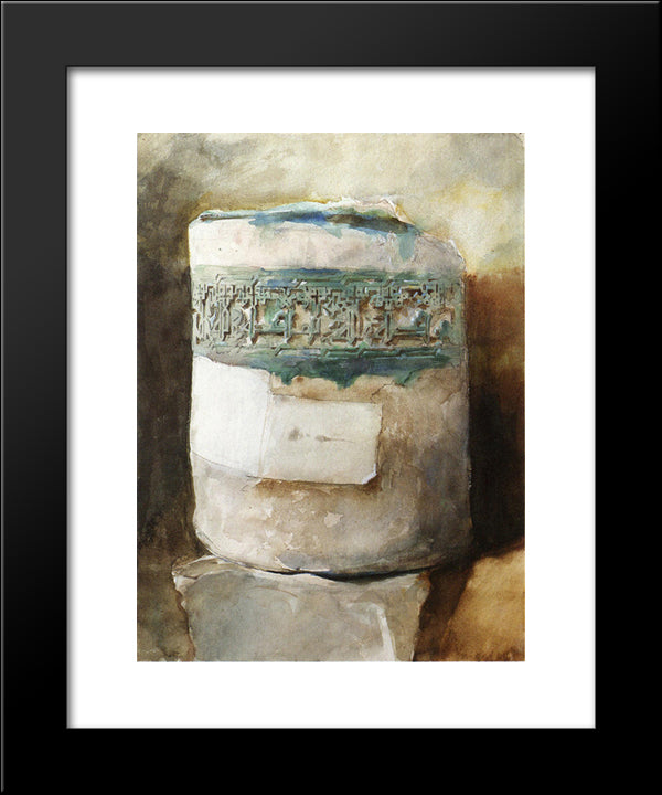 Persian Artifact With Faience Decoration 20x24 Black Modern Wood Framed Art Print Poster by Sargent, John Singer