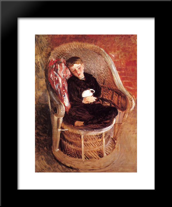 Portrait Of Gordon Fairchild 20x24 Black Modern Wood Framed Art Print Poster by Sargent, John Singer
