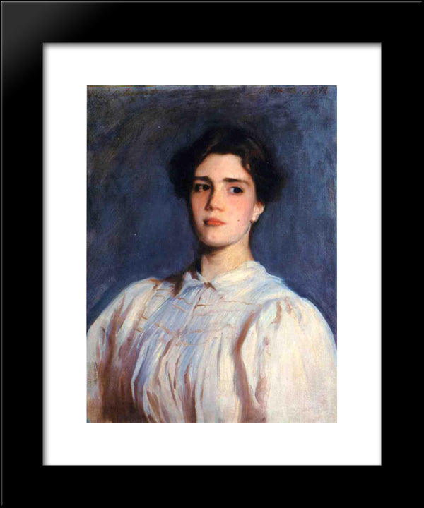 Portrait Of Sally Fairchild 20x24 Black Modern Wood Framed Art Print Poster by Sargent, John Singer