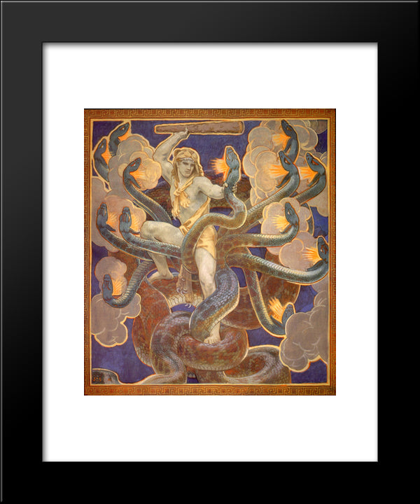 Hercules 20x24 Black Modern Wood Framed Art Print Poster by Sargent, John Singer