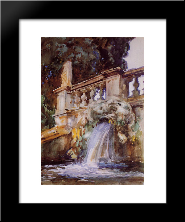 Villa Torlonia, Frascati 20x24 Black Modern Wood Framed Art Print Poster by Sargent, John Singer