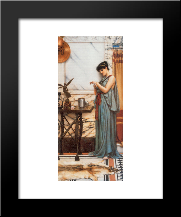 His Birthday Gift 20x24 Black Modern Wood Framed Art Print Poster by Godward, John William