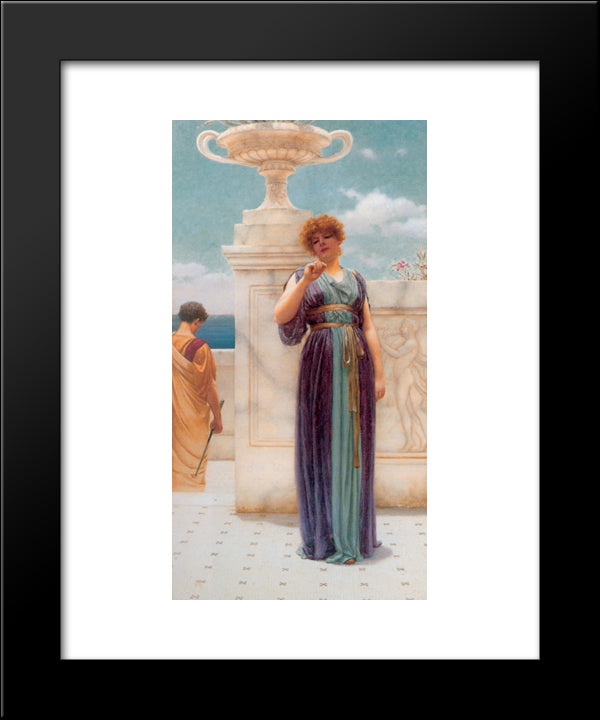 The Engagement Ring 20x24 Black Modern Wood Framed Art Print Poster by Godward, John William