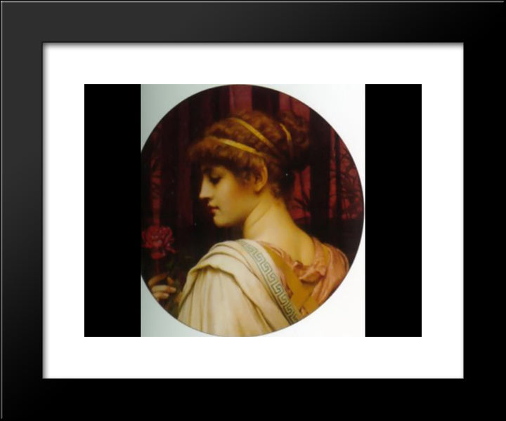Chloris 20x24 Black Modern Wood Framed Art Print Poster by Godward, John William