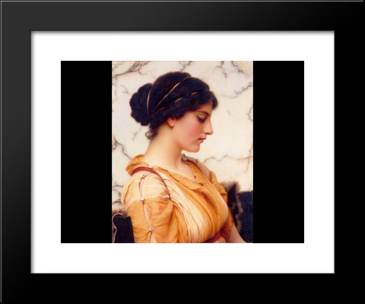 Sabinella 20x24 Black Modern Wood Framed Art Print Poster by Godward, John William