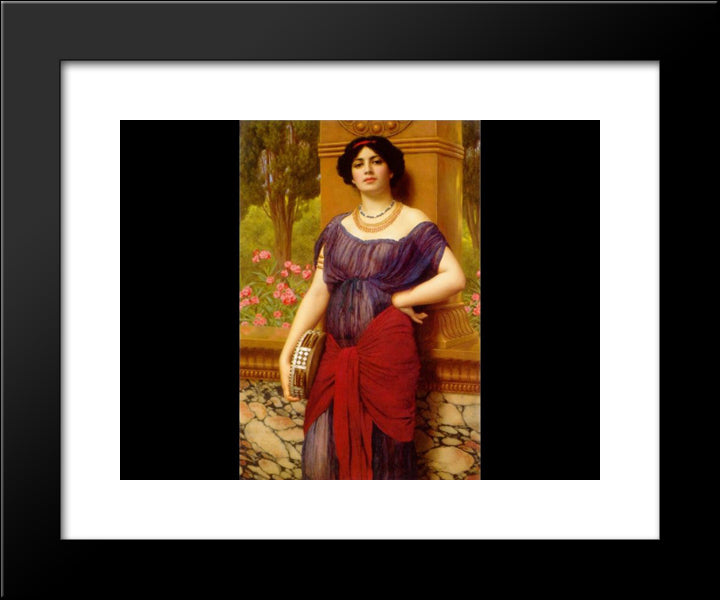 Tympanistria 20x24 Black Modern Wood Framed Art Print Poster by Godward, John William