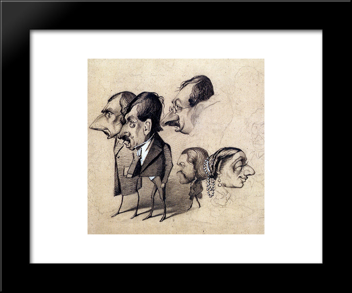 Petit Pantheon Theatral 20x24 Black Modern Wood Framed Art Print Poster by Monet, Claude