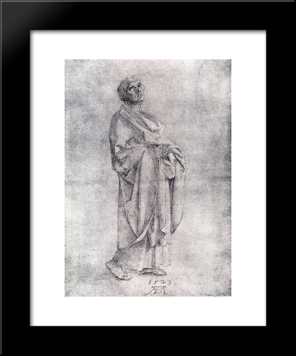 St. John Lamenting 20x24 Black Modern Wood Framed Art Print Poster by Durer, Albrecht