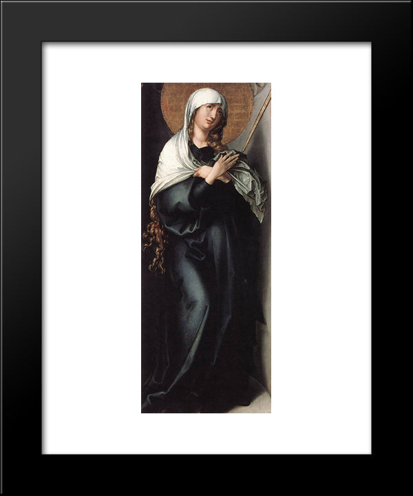 The Seven Sorrows Of The Virgin: Mother Of Sorrows 20x24 Black Modern Wood Framed Art Print Poster by Durer, Albrecht