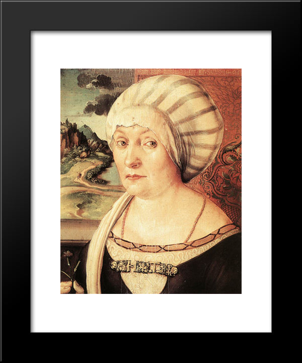 Felicitas Tucher, Nee Rieter 20x24 Black Modern Wood Framed Art Print Poster by Durer, Albrecht