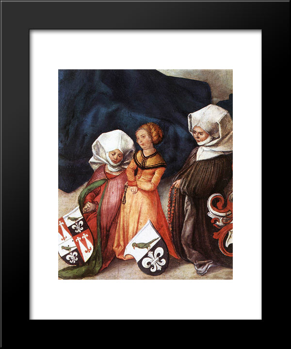 Paumgartner Altar (Central Panel) 20x24 Black Modern Wood Framed Art Print Poster by Durer, Albrecht