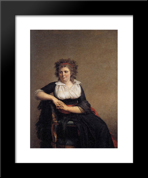 Portrait Of The Marquise D'Orvilliers 20x24 Black Modern Wood Framed Art Print Poster by Tissot, James
