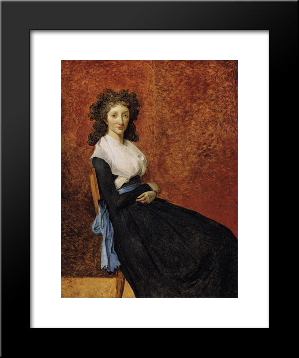 Madame Trudaine 20x24 Black Modern Wood Framed Art Print Poster by Tissot, James