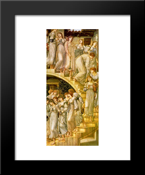 The Golden Stairs 20x24 Black Modern Wood Framed Art Print Poster by Burne Jones, Edward