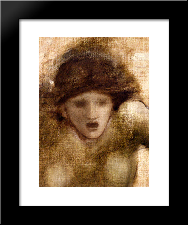 Study For One Of The Gorgons In The Finding Of Perseus 20x24 Black Modern Wood Framed Art Print Poster by Burne Jones, Edward