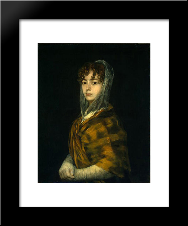 Senora Sabasa Garcia 20x24 Black Modern Wood Framed Art Print Poster by Goya, Francisco