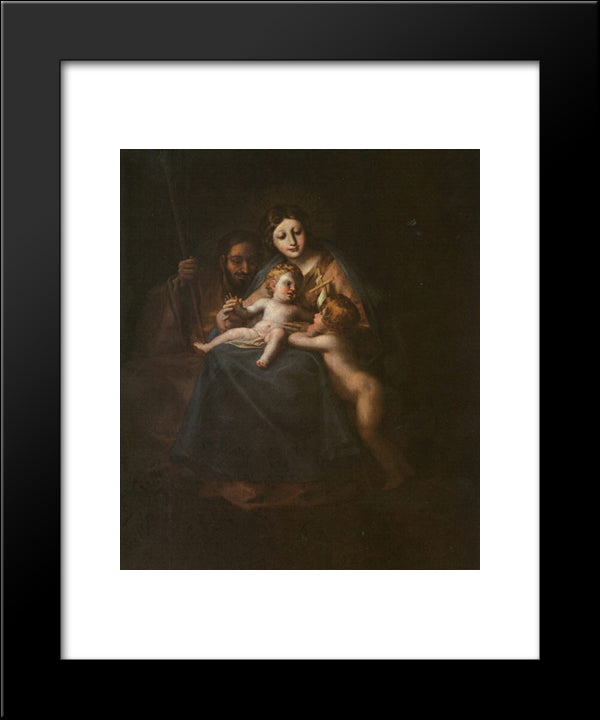 The Holy Family 20x24 Black Modern Wood Framed Art Print Poster by Goya, Francisco