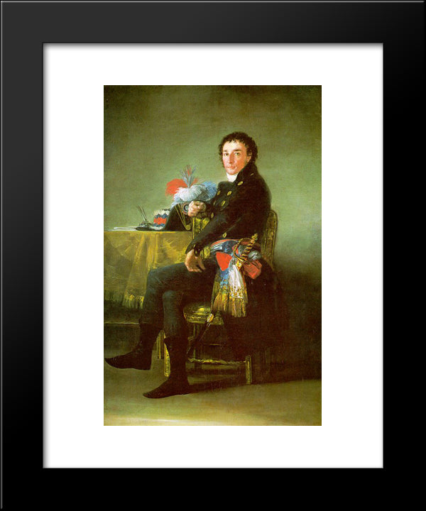 Ferdinand Guillemardet 20x24 Black Modern Wood Framed Art Print Poster by Goya, Francisco