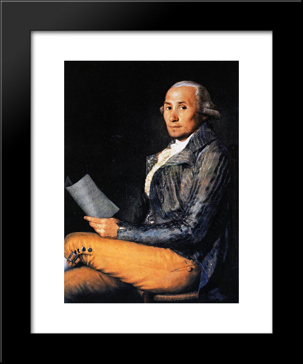 Sebastian Martnez 20x24 Black Modern Wood Framed Art Print Poster by Goya, Francisco