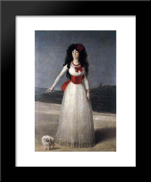 The Duchess Of Alba 20x24 Black Modern Wood Framed Art Print Poster by Goya, Francisco